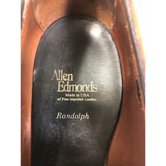 Allen Edmonds Leather Almond Toe Slip-On Randolph Penny Loafers Brown Mens US 9 main image 7